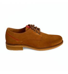 Zapatos blucher hombre piel camel