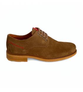 Zapatos blucher hombre piel oliva