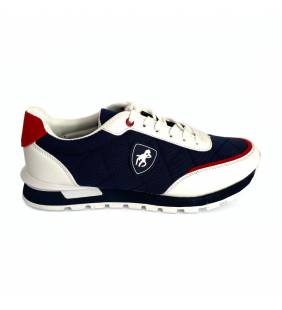 Zapatillas deportivas hombre marino blanco