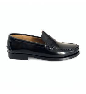 Zapatos castellanos para hombre en piel negro