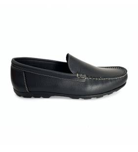 Zapatos mocasín para hombre en piel marino